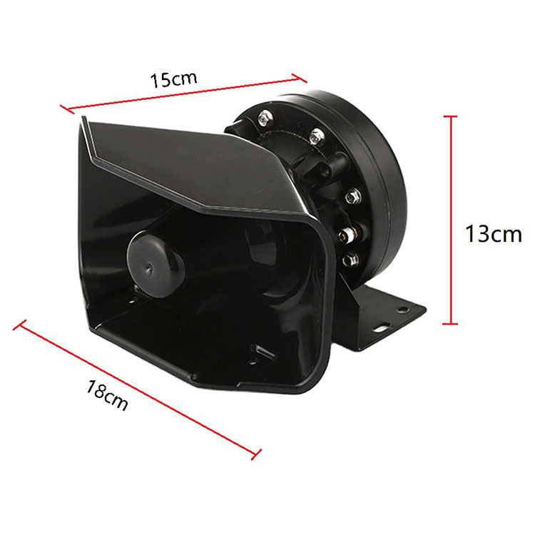 12V 200W Lastalarm Hornlautsprecher